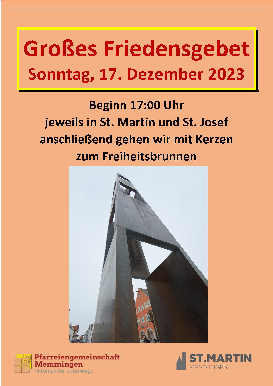 Friedensgebet 20231217